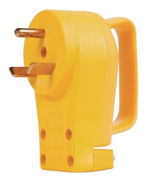 Camco USA 55245 Plug, 30 A, 125 V, Male, Yellow Jacket
