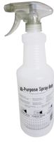 Sprayco 300905 All Purpose Spray Bottle, Adjustable, Spray Nozzle, Plastic, Clear 