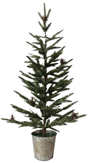 Hometown Holidays 44636 Frosted Tree, 3 ft H, Cypress Family, Pack of 4