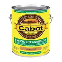 Cabot 140.0001416.007 Deck and Siding Stain, New Cedar, Liquid, 1 gal, Pack of 4 
