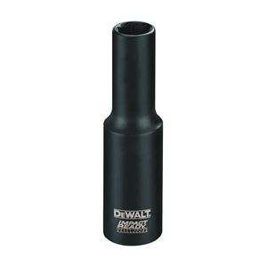 DeWALT IMPACT READY DW2293 Impact Socket, 15/16 in Socket, 3/8 in Drive, Square Drive, 6-Point, Steel, Black Oxide