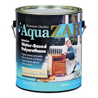 Aqua ZAR 34413 Polyurethane, Liquid, Antique Crystal Clear, 1 gal, Can, Pack of 2 