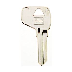 Hy-Ko 11010MD17 Key Blank, Brass, Nickel, For: Master Cabinet, House Locks and Padlocks, Pack of 10