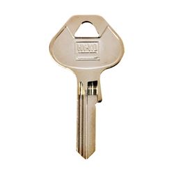 Hy-Ko 11010M60 Key Blank, Brass, Nickel, For: Master Locks and Padlocks, Pack of 10 