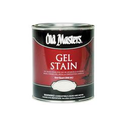 Old Masters 81404 Gel Stain, Spanish Oak, Liquid, 1 qt, Can 