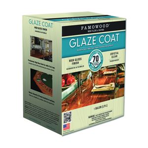 Famowood 5050110 Glaze Epoxy Coating, Liquid, Slight, Clear, 1 gal, Container, Pack of 2
