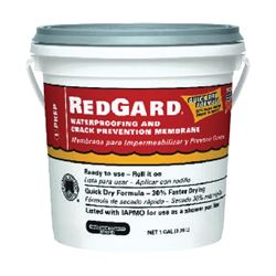 CUSTOM REDGARD LQWAF1-2 Waterproofing and Crack Prevention Membrane, Liquid, Red, 1 gal, Pail, Pack of 2 