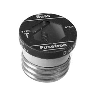 Bussmann BP/T-10 Plug Fuse, 10 A, 125 V, 10 kA Interrupt, Plastic Body, Low Voltage, Time Delay Fuse