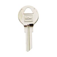 Hy-Ko 11010AP5 Key Blank, Brass, Nickel, For: Chicago Cabinet, House Locks and Padlocks, Pack of 10 