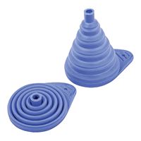 Chef Craft 21653 Collapsible Funnel, 3 in Dia, Plastic, Pack of 12 