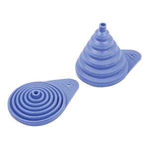 Chef Craft 21654 Collapsible Funnel, 5 in Dia, Plastic, Pack of 12