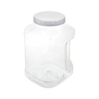 Arrow Plastic 739 Stackable Container, 128 oz Capacity, Clear, 5-1/2 in L, 6 in W, 9-1/2 in H, Pack of 6 