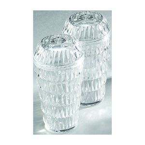 Arrow Plastic 00205 Salt/Pepper Shaker Set, Glass, Clear