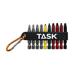 Task T67918 Carabiner Clip Set, 10-Piece, Steel 