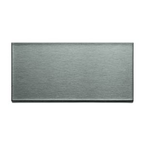 Aspect A5250 Wall Tile, 6 in L, 3 in W, 1/8 in Thick, Metal, Brushed Stainless Steel, Pack of 5