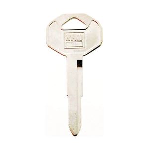 Hy-Ko 11010DC3 Key Blank, Brass, Nickel, For: Chrysler, Dodge, Eagle, Jeep, Plymouth Vehicles, Pack of 10
