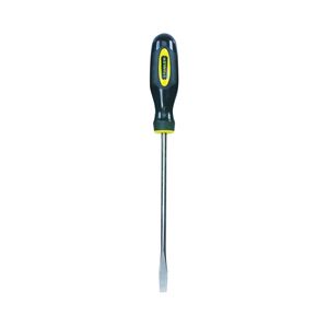 Stanley 60-004 Screwdriver, 1/4 in Drive, Slotted Drive, 8 in OAL, 7-7/8 in L Shank, Plastic Handle, Ergonomic Handle