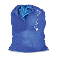 Honey-Can-Do LBG-01161 Mesh Laundry Bag, Drawstring Closure, Fabric, Blue, Pack of 10 