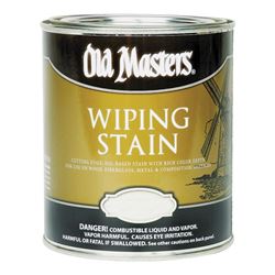 Old Masters 11316 Wiping Stain, Clear, Liquid, 0.5 pt, Can 