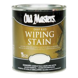 Old Masters 15001 Wiping Stain, Rich Mahogany, Liquid, 1 gal, Can, Pack of 2 