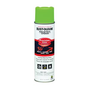 Rust-Oleum 203023 Inverted Marking Spray Paint, Semi-Gloss, Fluorescent Green, 17 oz, Can