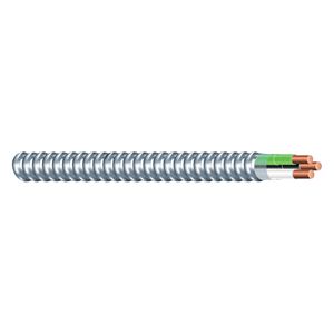 Southwire Armorlite 68579222 Armored Cable, 14 AWG Cable, 2 -Conductor, 50 ft L, Copper Conductor