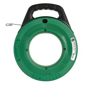 Greenlee MagnumPRO Series FTS438-125BP Fish Tape, 1/8 in Tape, 125 ft L Tape, Steel Tape