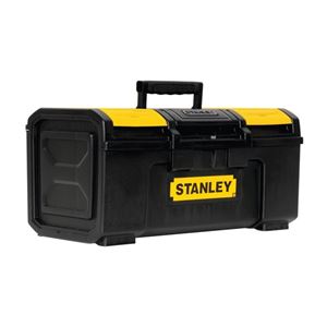 Stanley STST19410 Tool Box, 30 lb, Polypropylene, Black/Yellow, 3-Compartment