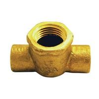 Elkhart Products 10156962 Pipe Tee, 3/4 in, Sweat x Sweat x Female, Copper 