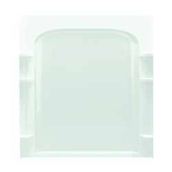 Sterling Ensemble 72232100-0 Shower Back Wall, 72-1/2 in L, 60 in W, Vikrell, High-Gloss, Alcove Installation, White 