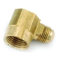 Anderson Metals 754050-0606 Tube Elbow, 3/8 in, 90 deg Angle, Brass, 1000 psi Pressure, Pack of 10 