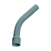 Carlon UA7AKB-CAR Elbow, 2-1/2 in Trade Size, 45 deg Angle, SCH 80 Schedule Rating, PVC, Bell End, Gray 