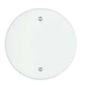 BWF CC-3WV Ceiling Outlet Cover, 5 in Dia, Round, Aluminum, White, Powder-Coated 