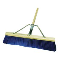 Quickie 00869HDSU Push Broom, 24 in Sweep Face, Polypropylene Bristle, Wood Handle 
