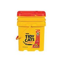 Tidy Cats 7023001669 Cat Litter, 35 lb Capacity, Gray/Tan, Granular Pail 