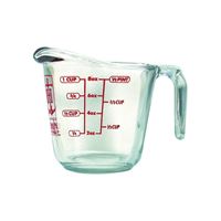 Anchor Hocking 551750L13 Measuring Cup, Glass, Clear, Pack of 4 