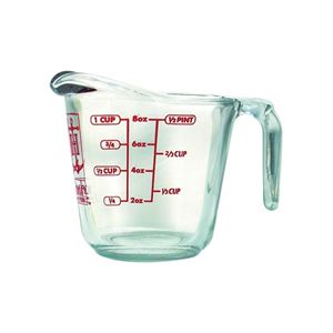 Anchor Hocking 551750L13 Measuring Cup, Glass, Clear, Pack of 4