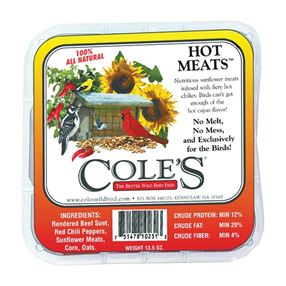 Cole's Hot Meats HMSU Suet Cake, 11.75 oz, Pack of 12