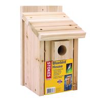 Stokes Select 38078 Bluebird Nesting House, 7.6 in W, 7.3 in D, 12.7 in H, Cedar Wood, Pack of 2 