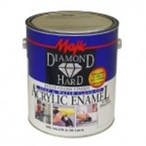Majic Paints Diamondhard 8-1500 Series 8-1506-2 Enamel Paint, Water Base, Gloss Sheen, Red, 1 qt, Can