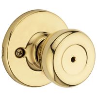 Kwikset 300T 3CP Privacy Lockset, Polished Brass, For: Bedroom and Bathroom Doors 