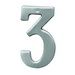 Hy-Ko Prestige Series BR-51SN/0 House Number, Character: 0, 5 in H Character, Nickel Character, Brass, Pack of 3 