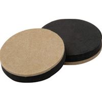 Shepherd Hardware 9408 Slider Pad, Felt Cloth, Beige, 2-1/2 in Dia, 1/2 in Thick, Round, Pack of 4 