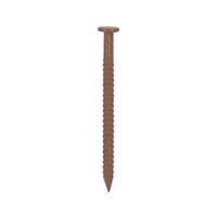 ProSource NTP-072-PS Panel Nail, 16D, 1 in L, Steel, Painted, Flat Head, Ring Shank, Brown, 171 lb, Pack of 5 