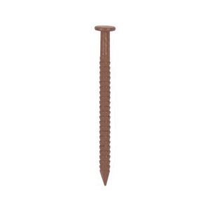 ProSource NTP-072-PS Panel Nail, 16D, 1 in L, Steel, Painted, Flat Head, Ring Shank, Brown, 171 lb, Pack of 5