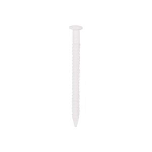 ProSource NTP-073-PS Panel Nail, 16D, 1 in L, Steel, Painted, Flat Head, Ring Shank, White, 171 lb, Pack of 5