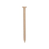 ProSource NTP-077-PS Panel Nail, 16D, 1 in L, Steel, Painted, Flat Head, Ring Shank, Tan, 171 lb, Pack of 5 