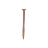 ProSource NTP-170-PS Panel Nail, 16D, 1 in L, Steel, Painted, Flat Head, Ring Shank, Oak, Pack of 4 