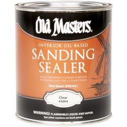 Old Masters 45004 Sanding Sealer, Clear, Liquid, 1 qt, Canister 