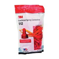 3M SGR Wire Connector, 8 to 18 AWG Wire, Copper Contact, Polypropylene Housing Material, Red 